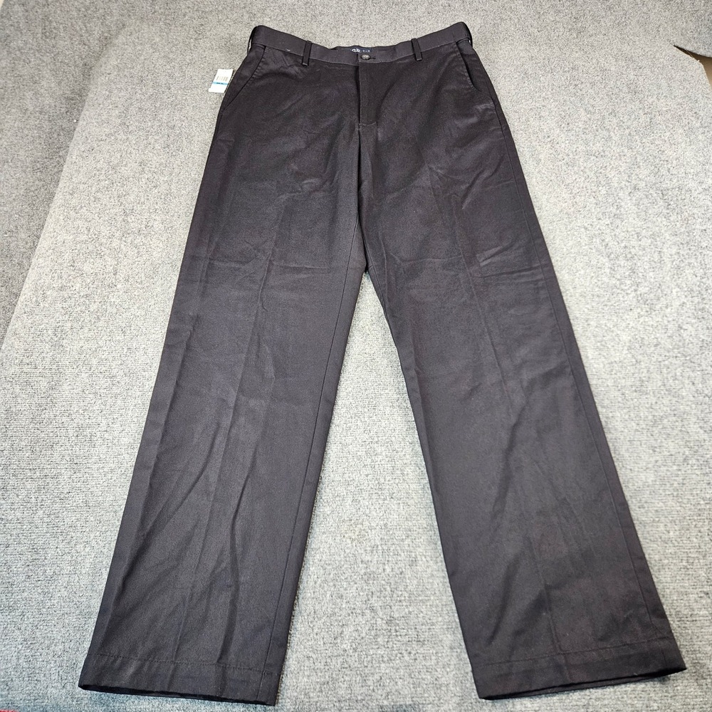 $75 Izod American Chino Mens 36x36 Classic Fit Wrinkle Free Flat Front Pants